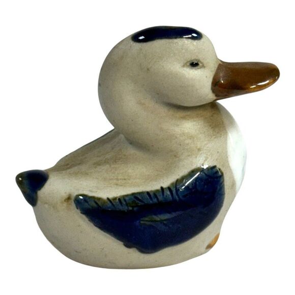 Tonala Hand Painted Small Vintage Duck Figurine 2" Miniature Collectible Mini - Picture 4 of 7